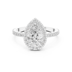Gold Ring DDLR-1085, White Gold, view 4
