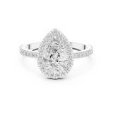 Gold Ring DDLR-1085, White Gold, view 4