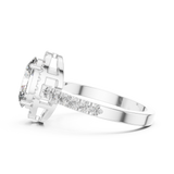 Gold Ring LR-0050, White Gold, view 3