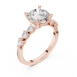 Gold Ring DDLR-1008, Rose Gold, view 2