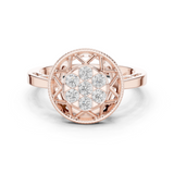Gold Ring DDLR-689, Rose Gold