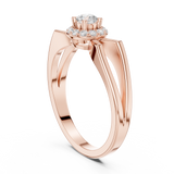 Gold Ring DDLR-837, Rose Gold, view 1