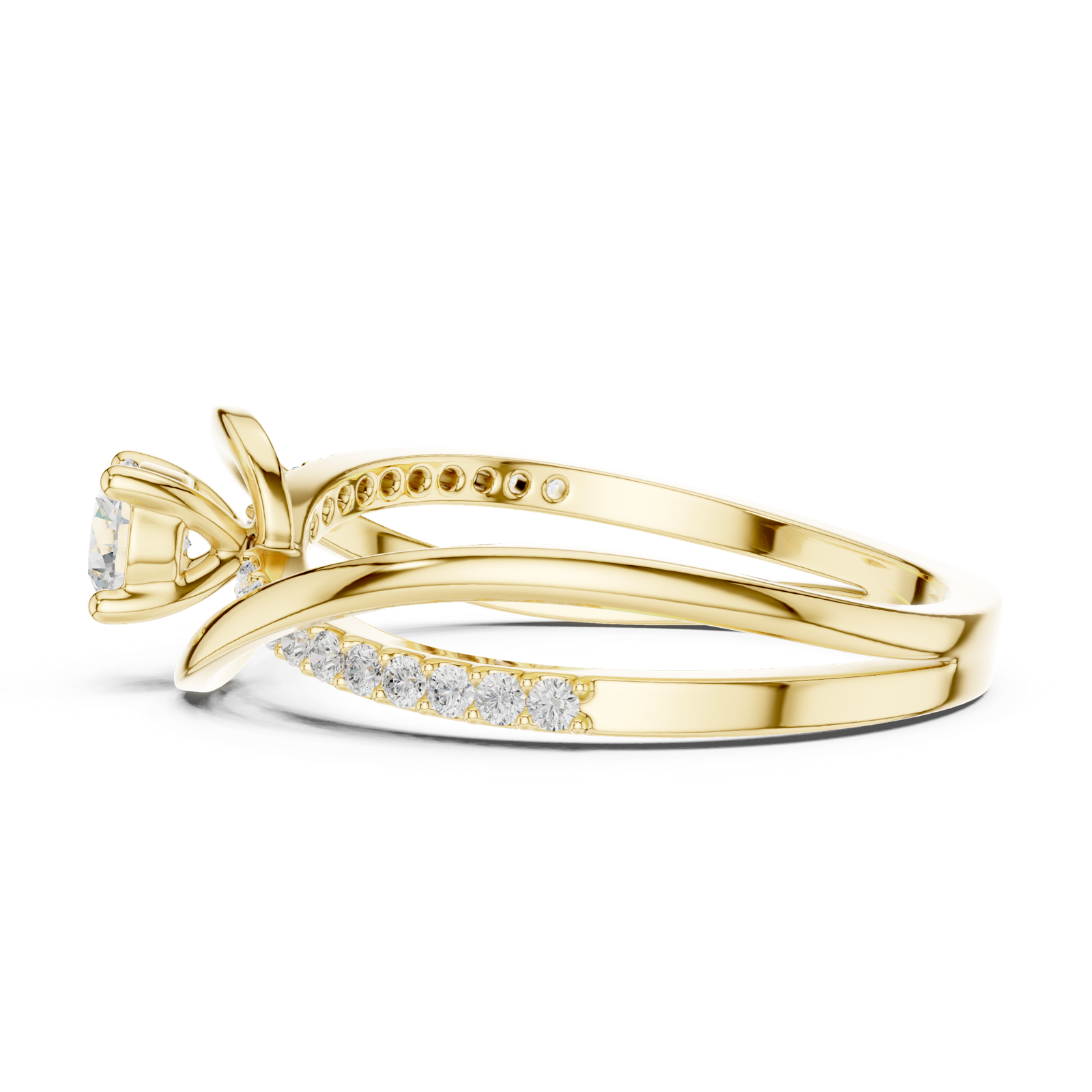 Gold Ring SBWR(39), Yellow Gold, view 3