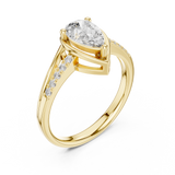 Gold Ring DDLR-473, Yellow Gold, view 2