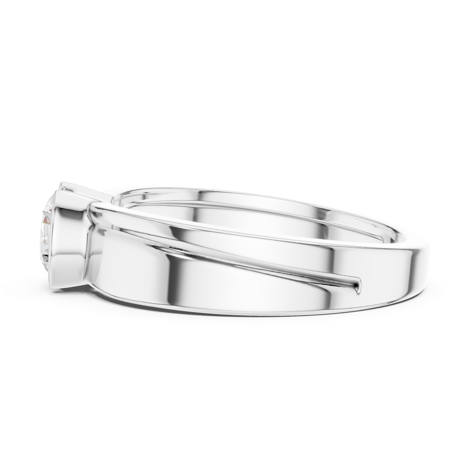 Gold Ring SBMR(44), White Gold, view 3
