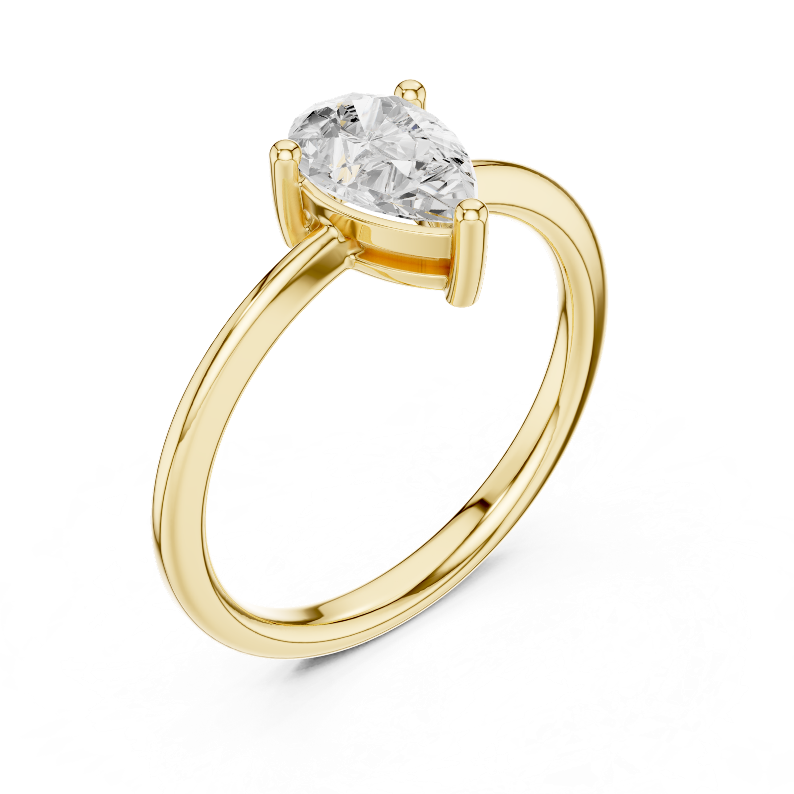 Gold Ring DDLR-500, Yellow Gold, view 2