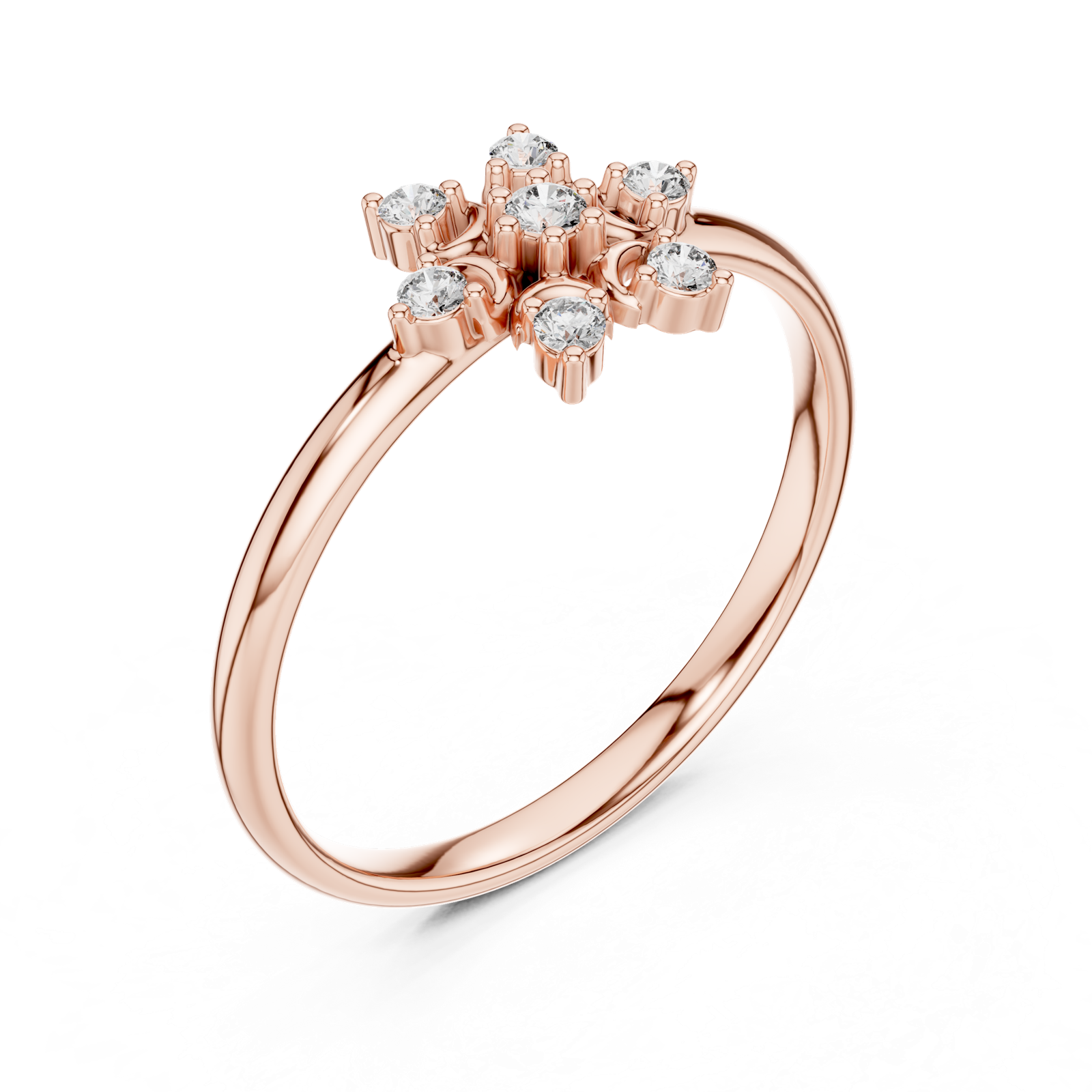 Gold Ring 1 (381), Rose Gold, view 2