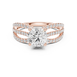 Gold Ring DDLR-676, Rose Gold, view 4