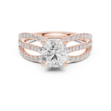 Gold Ring DDLR-676, Rose Gold, view 4