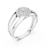 Gold Ring LR-01 (37), White Gold, view 2