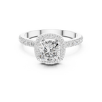 Gold Ring DDLR-1100, White Gold, view 4