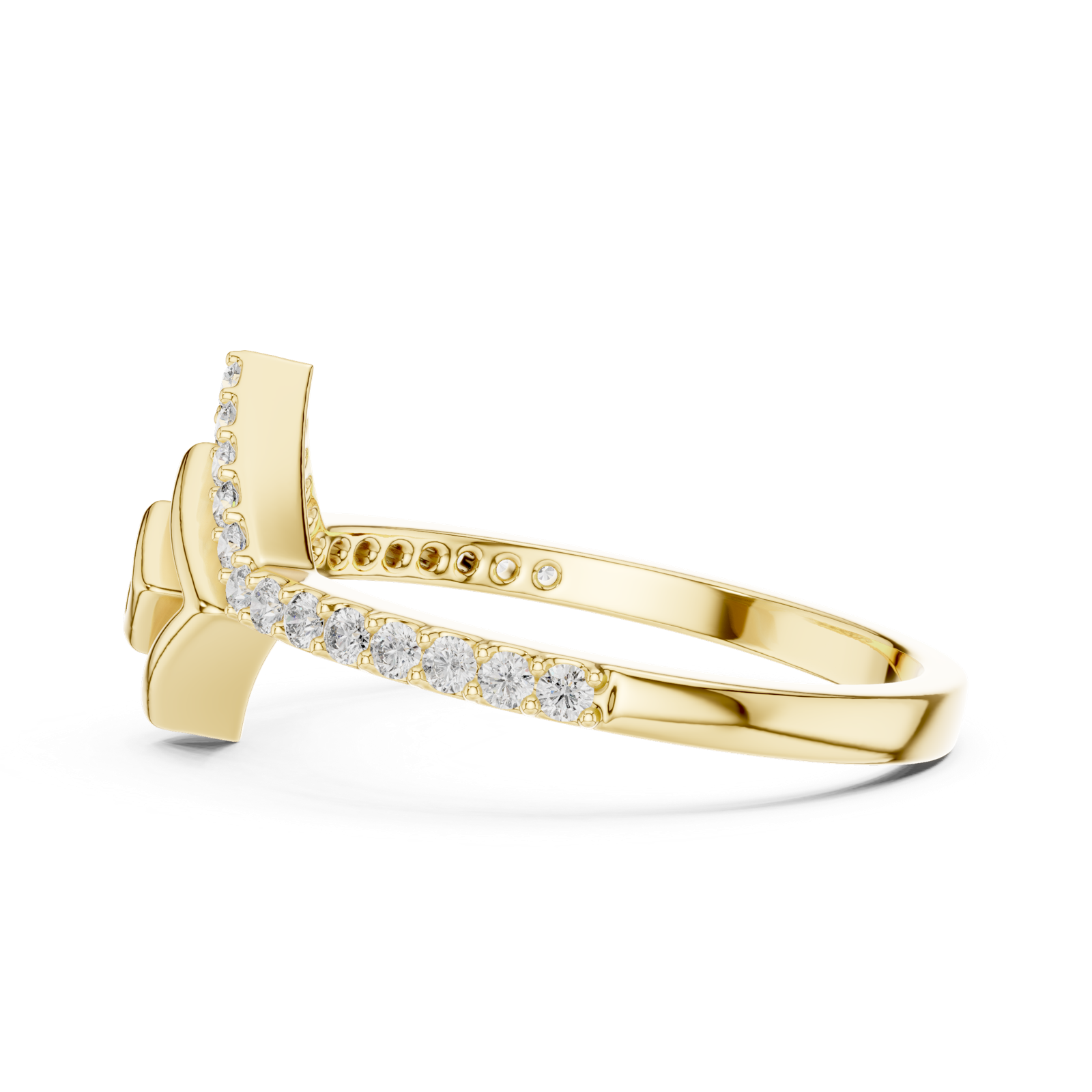 Gold Ring LR-01 (79), Yellow Gold, view 3