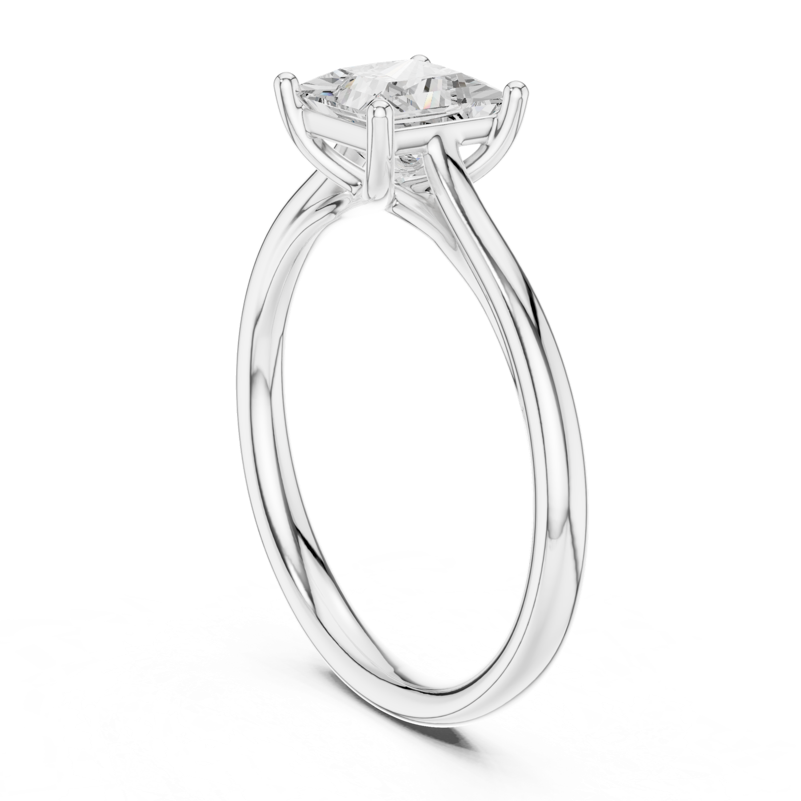 Gold Ring DDLR-800, White Gold, view 1