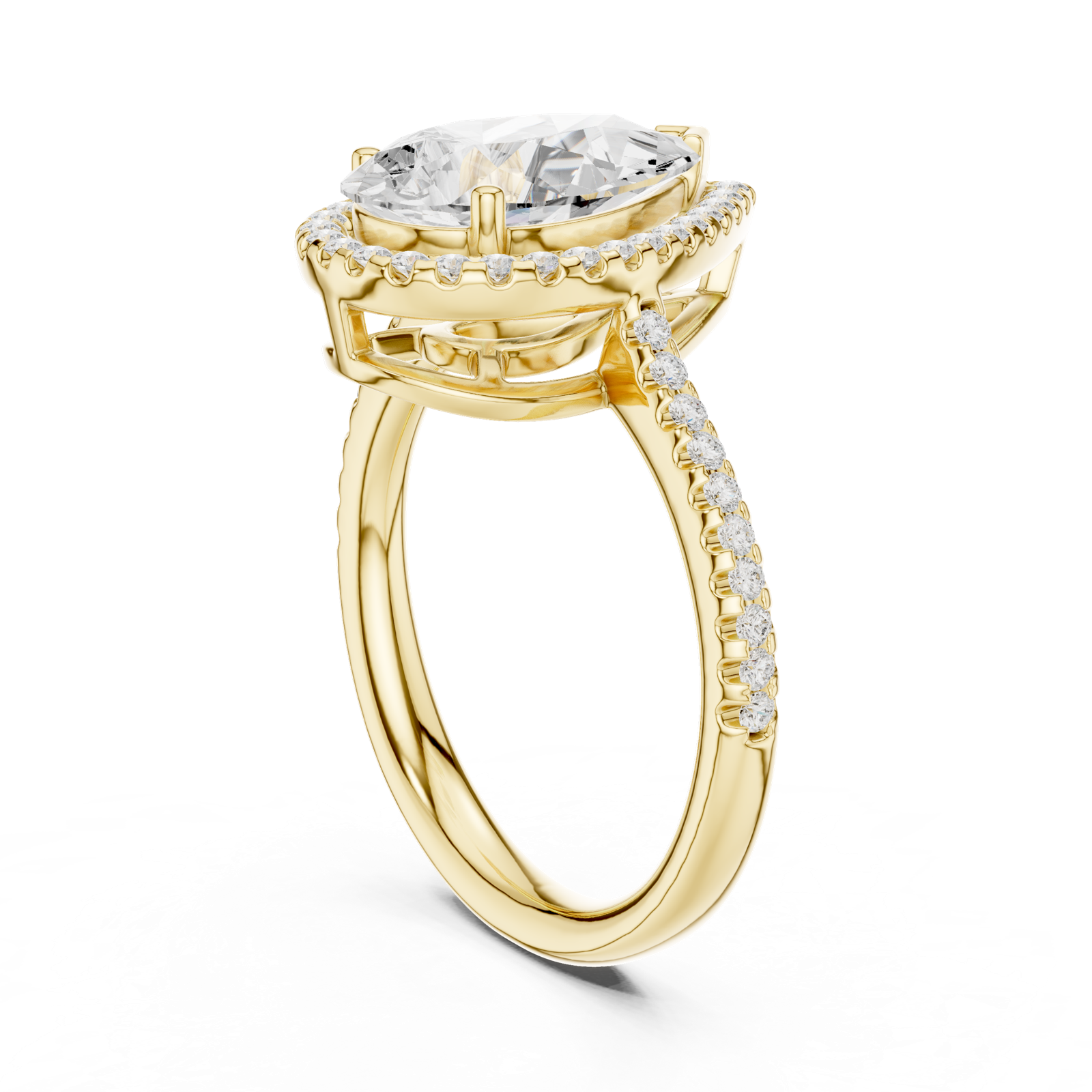 Gold Ring DDLR-747, Yellow Gold, view 1