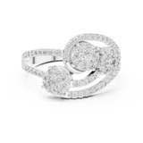 Gold Ring 19-120003L, White Gold, view 4