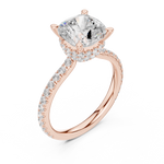 Gold Ring DDLR-1017, Rose Gold, view 2