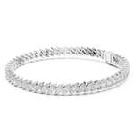 14K Solid Gold Lab Diamond Bracelet, White Gold, view 1