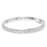14K Solid Gold Lab Diamond Bracelet, White Gold, view 1