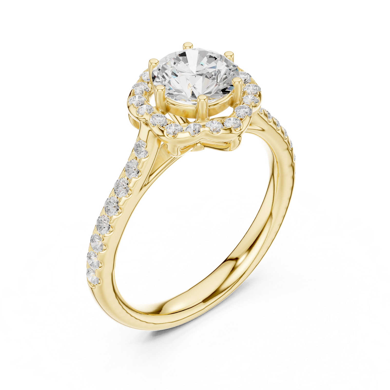 Gold Ring DDLR-677, Yellow Gold, view 2