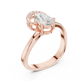 Gold Ring DDLR-506, Rose Gold, view 2