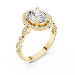 Gold Ring DDLR-340, Yellow Gold, view 2