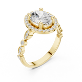 Gold Ring DDLR-340, Yellow Gold, view 2