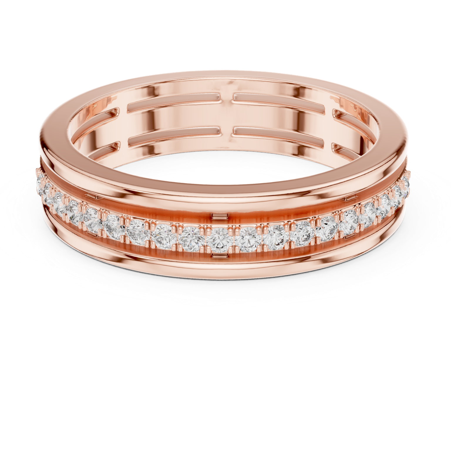 Gold Ring ALR-1, Rose Gold, view 4