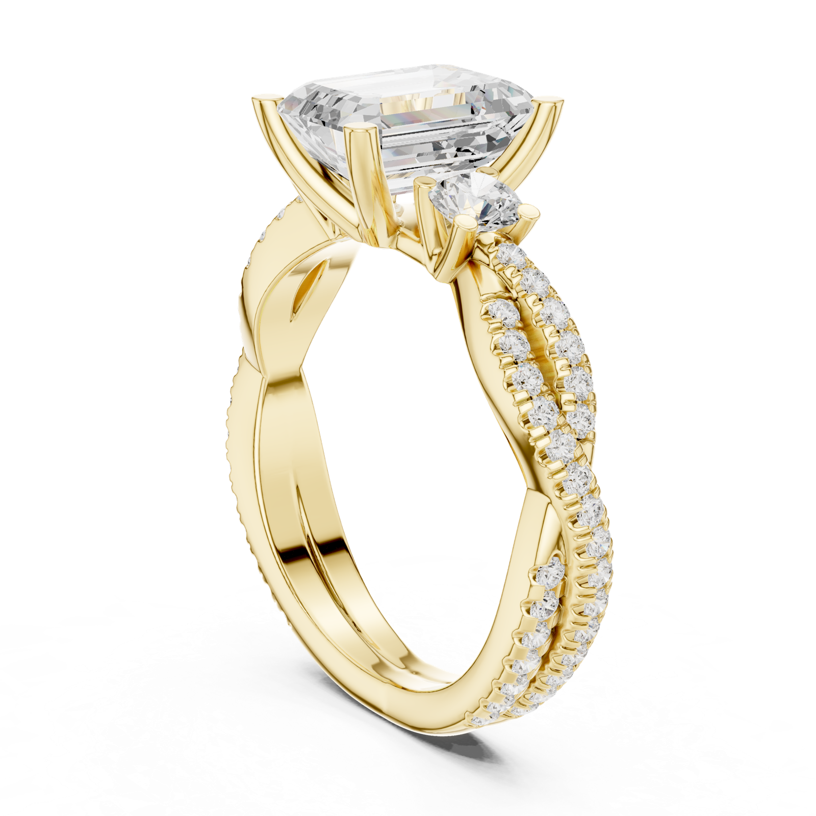 Gold Ring DDLR-281, Yellow Gold, view 1