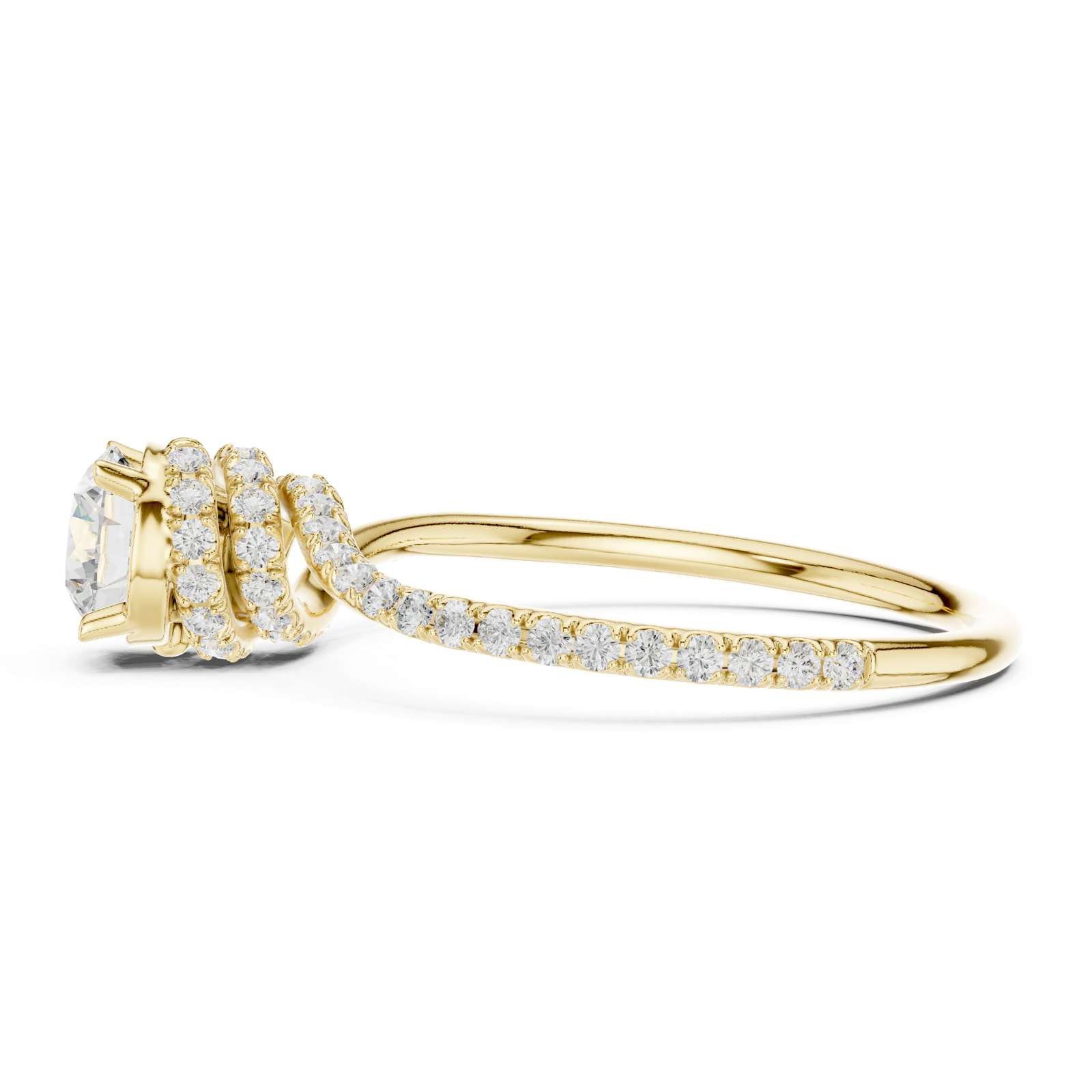 Gold Ring LR-0341, Yellow Gold, view 3