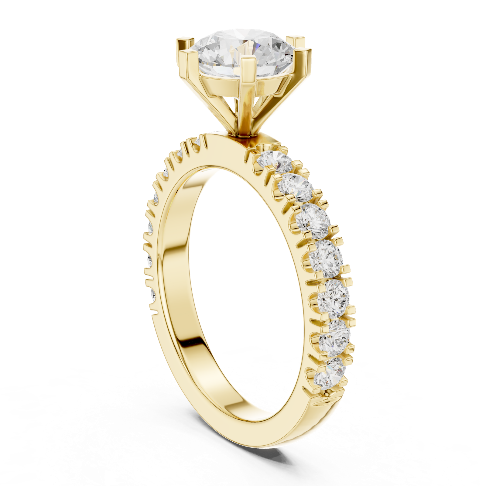 Gold Ring DDLR-751, Yellow Gold, view 1