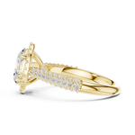 Gold Ring DDLR-364, Yellow Gold, view 3