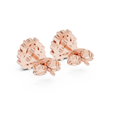 Gold Earrings 9-10040E, Rose Gold, view 3