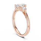 Gold Ring DDLR-727, Rose Gold, view 1