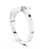 Gold Ring DDLR-737, White Gold, view 1