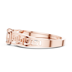 Gold Ring DDLR-825, Rose Gold, view 3
