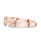 Gold Ring DDLR-825, Rose Gold, view 3