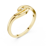 Gold Ring DDLR-811, Yellow Gold, view 2