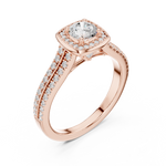 Gold Ring LR-0248, Rose Gold, view 2