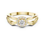 Gold Ring DDLR-837, Yellow Gold, view 4