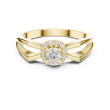 Gold Ring DDLR-837, Yellow Gold, view 4
