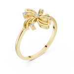Gold Ring DR-6236, Yellow Gold, view 2