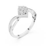 Gold Ring DDLR-826, White Gold, view 2
