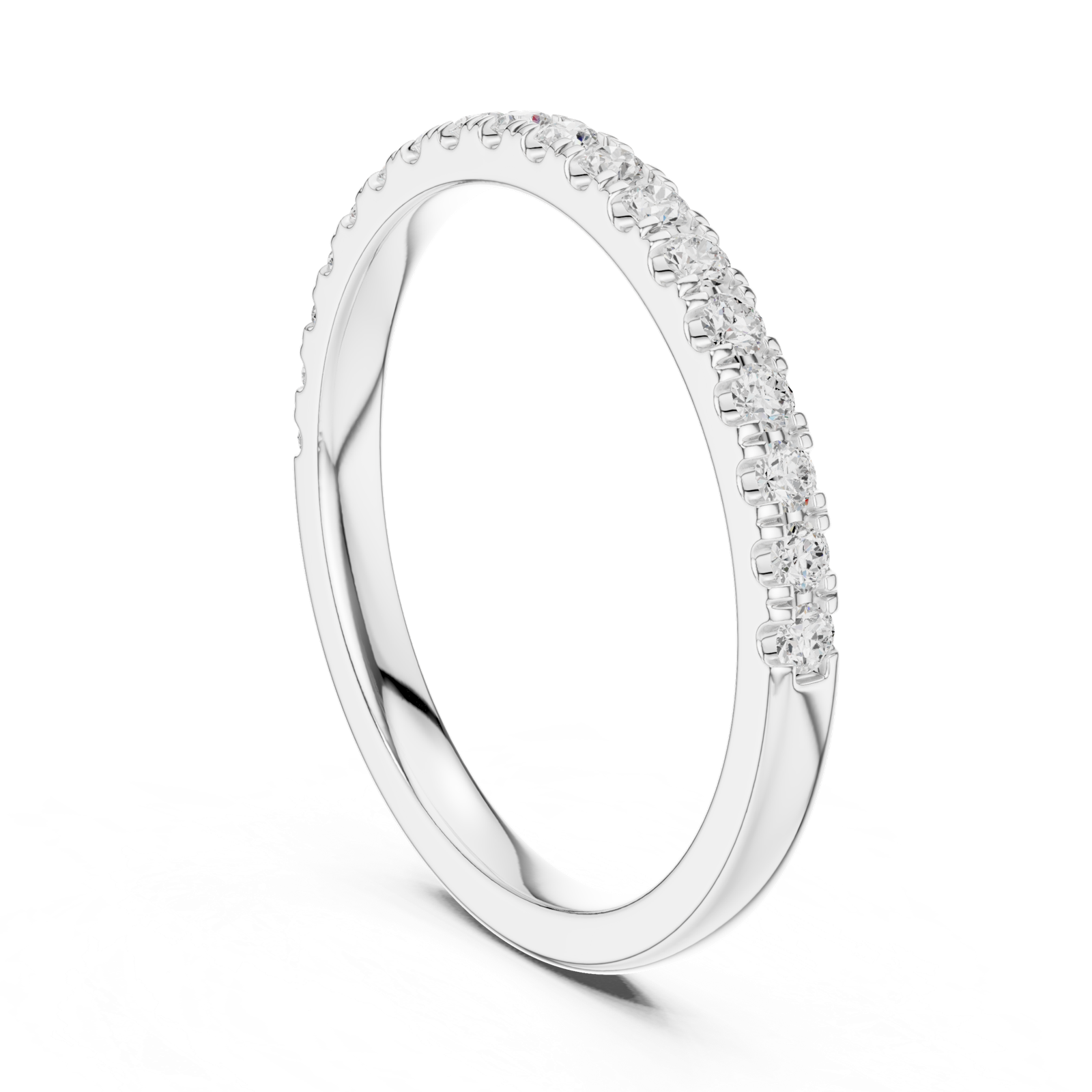 Gold Ring DDLR-789, White Gold, view 1