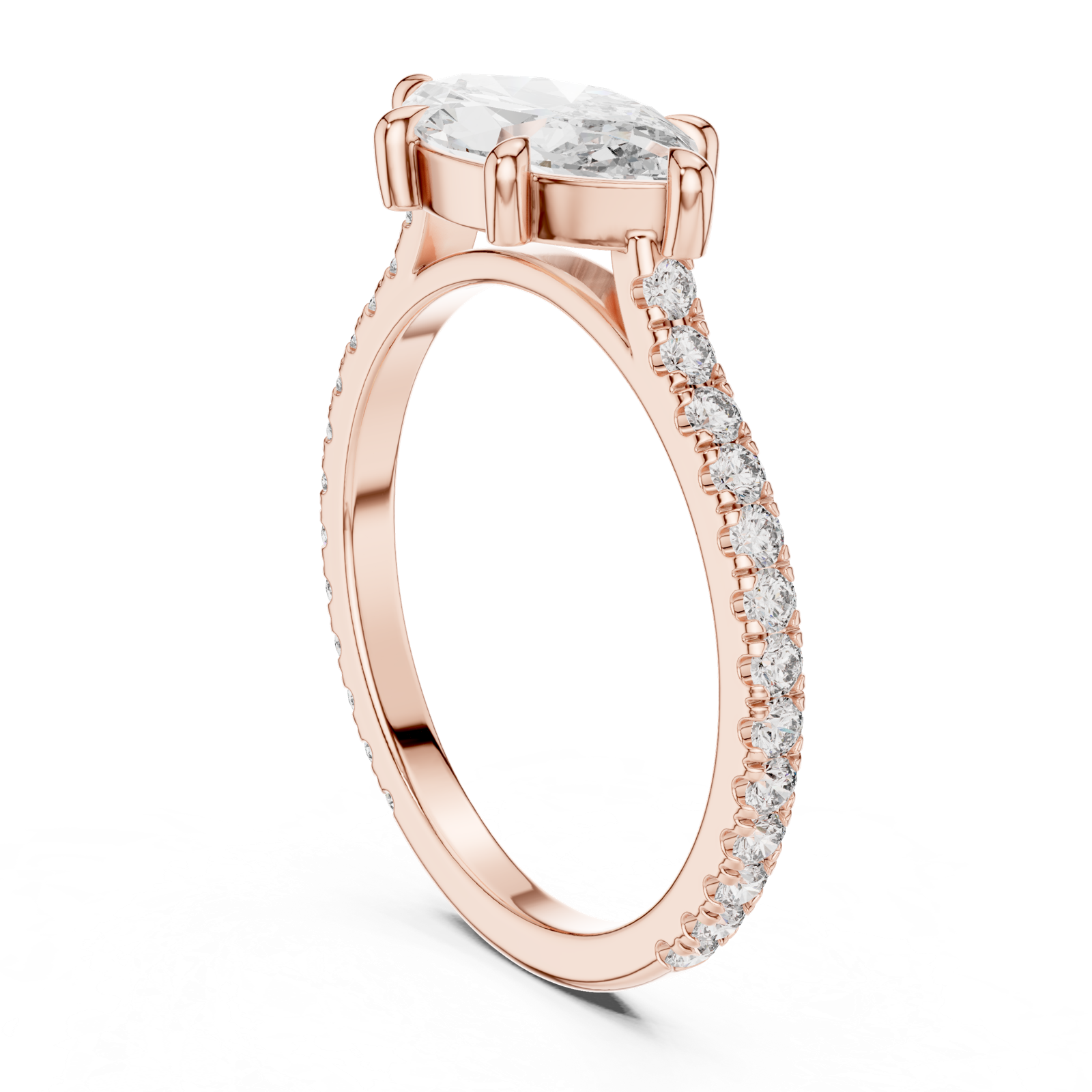 Gold Ring DDLR-201, Rose Gold