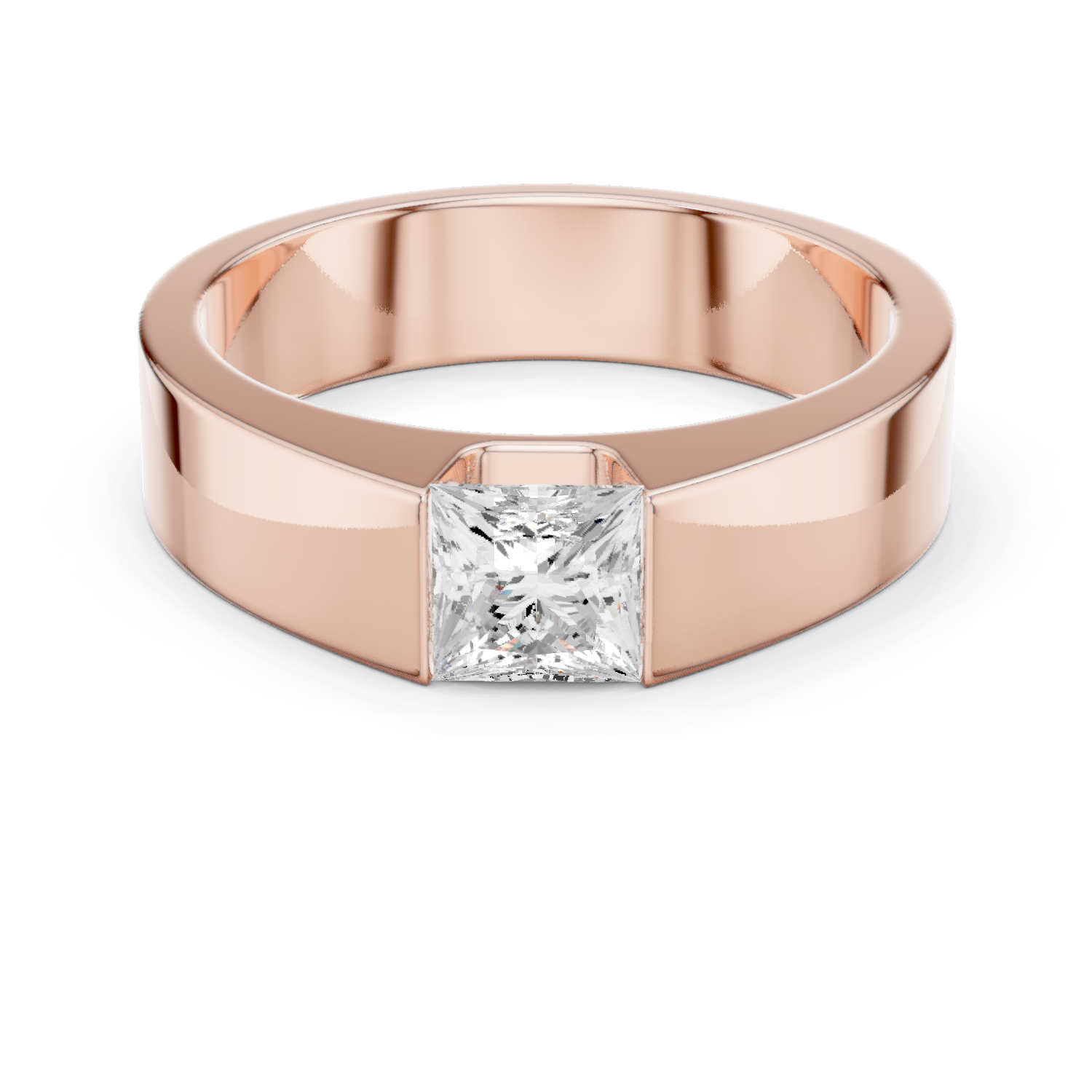 Gold Men's Ring GGR-0013, Rose Gold