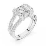 Gold Ring DDLR-409, White Gold, view 2