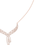 Gold Necklace SBWN (51), Rose Gold, view 3