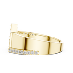 Gold Ring LR-01 (28), Yellow Gold, view 3