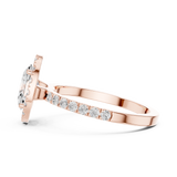 Gold Ring DDLR-1054, Rose Gold, view 3