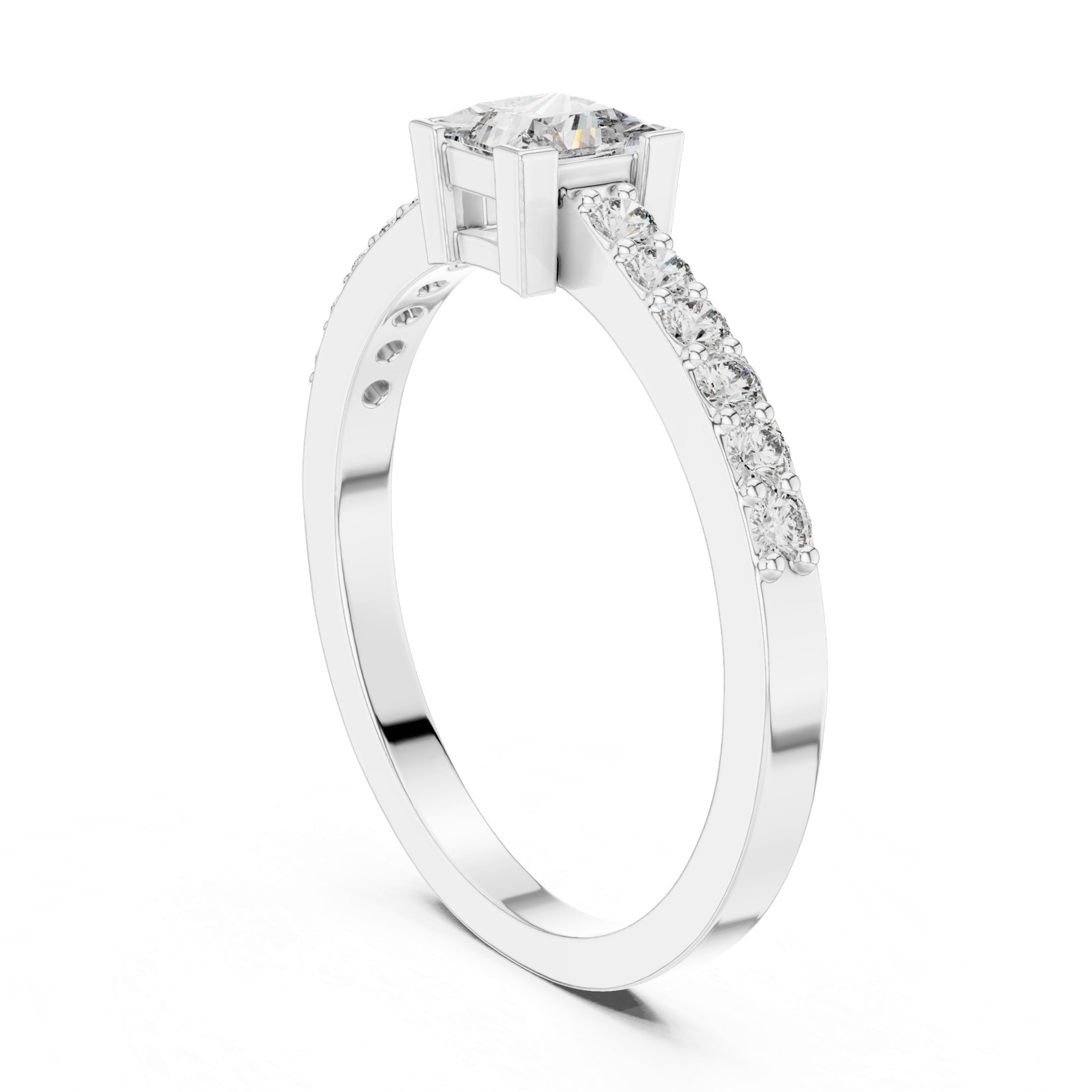 Gold Ring DJHGHF, White Gold, view 1